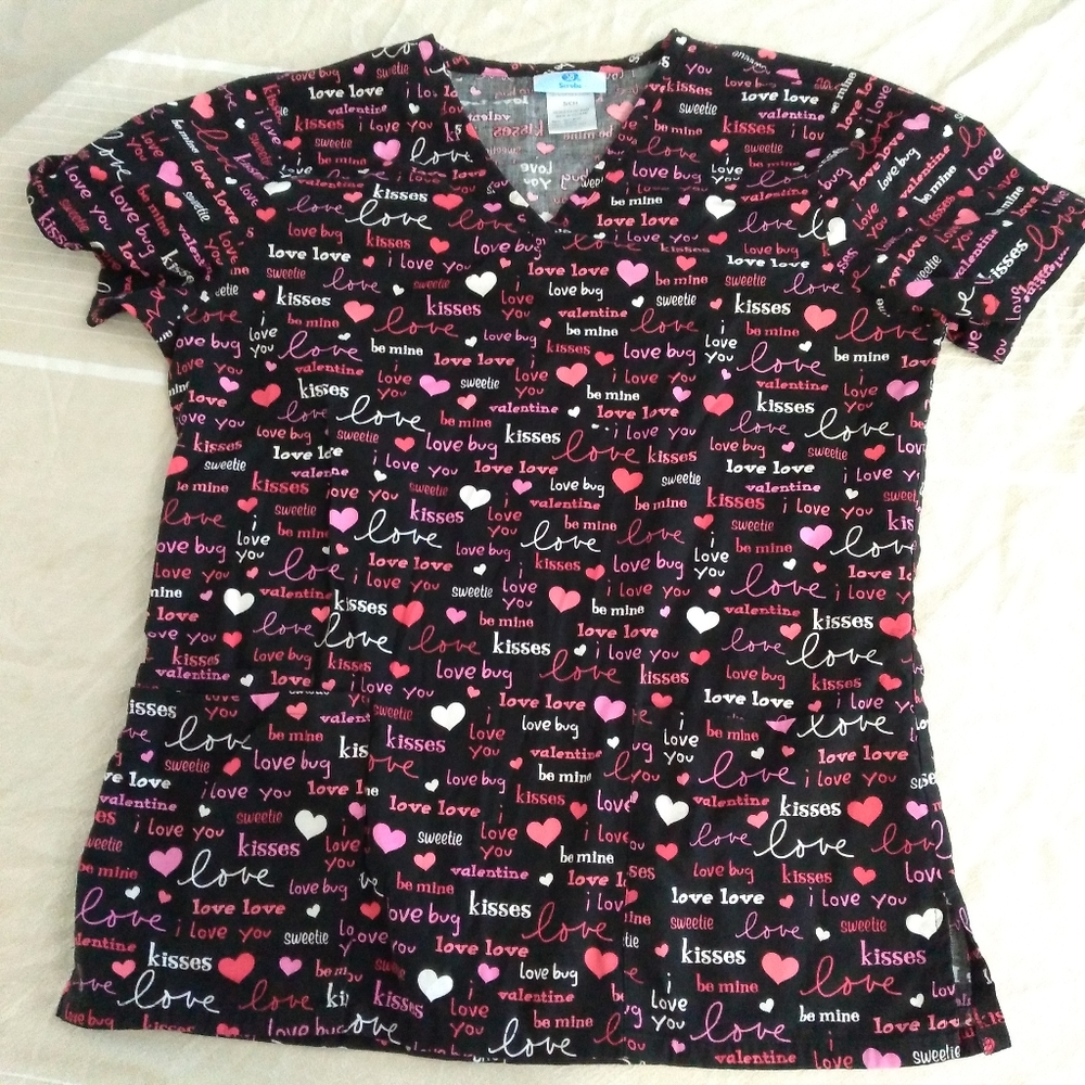 SB SCRUBS Nursing Nurse's Scrubs Scrub Top S